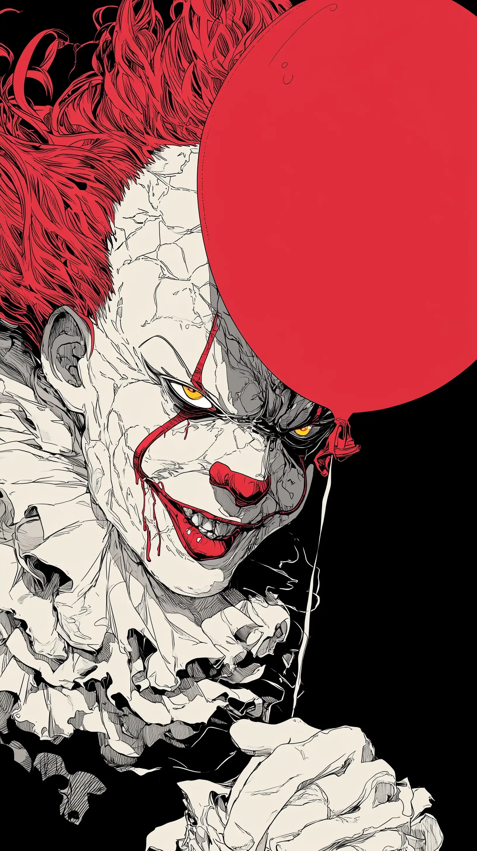Evil Clown Pennywise 4K wallpaper for desktop and mobile - Pixbee