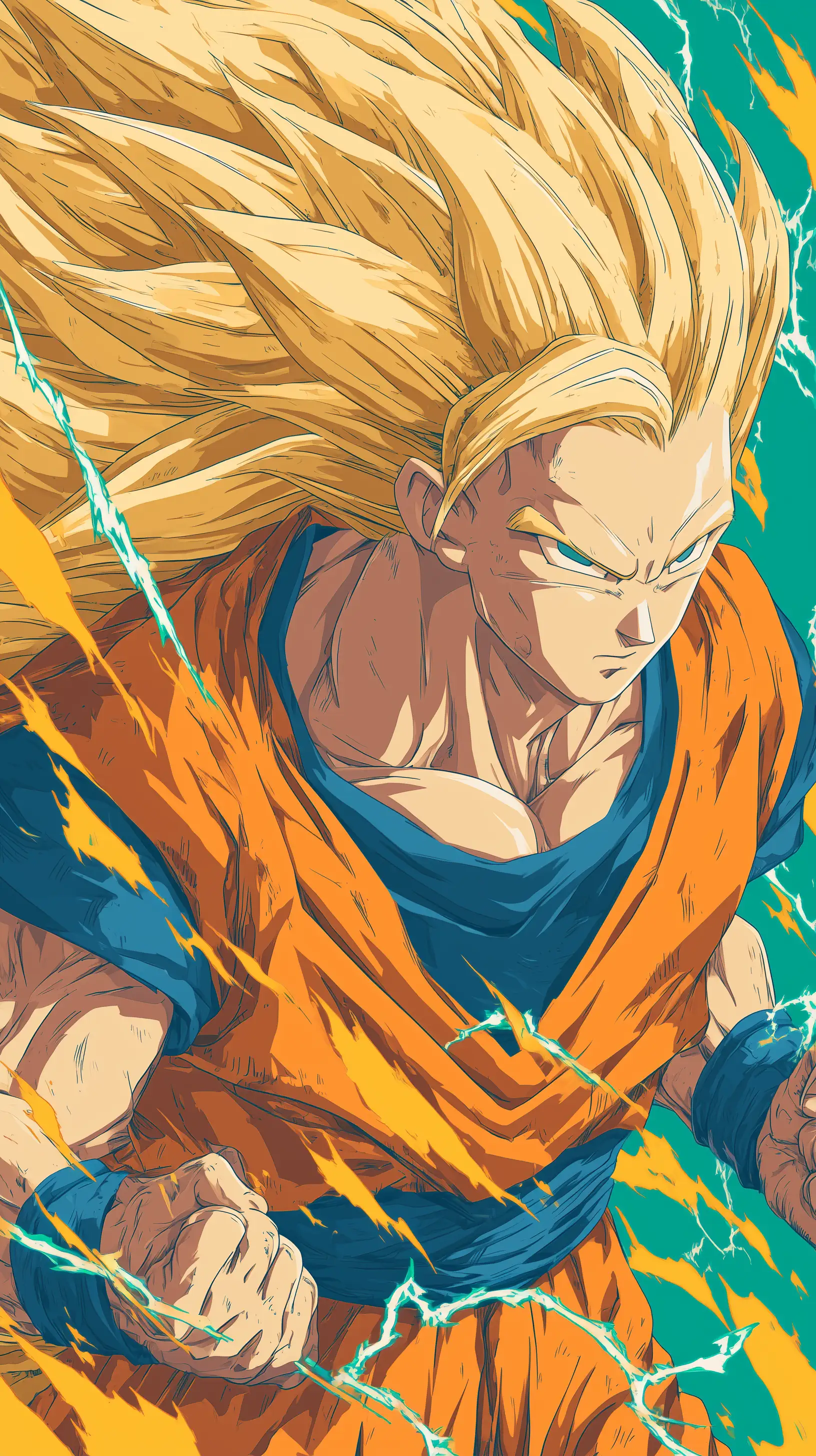 Goku SS3 4K wallpaper for desktop and mobile - Pixbee