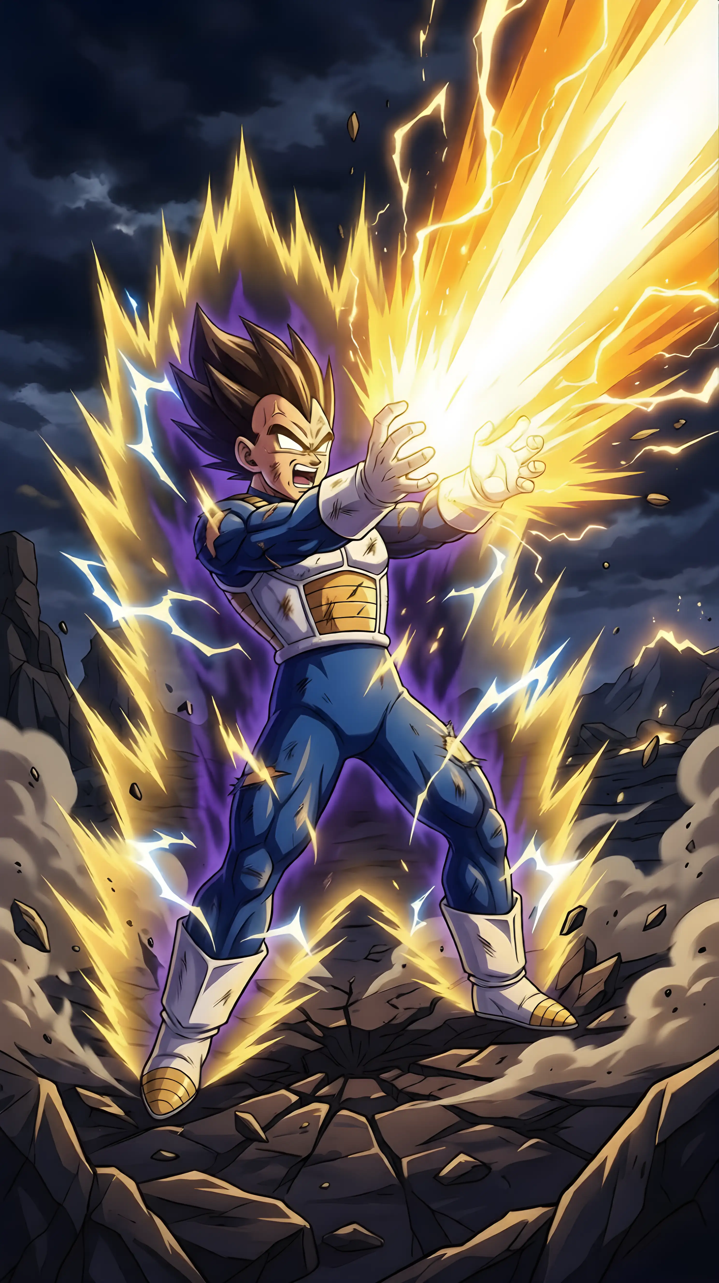 Vegeta Final Blast 4K wallpaper for desktop and mobile - Pixbee