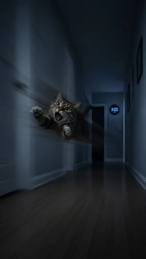 “3 AM zoomies: activated. Everyone else: terrified 4K wallpaper for desktop and mobile - Pixbee
