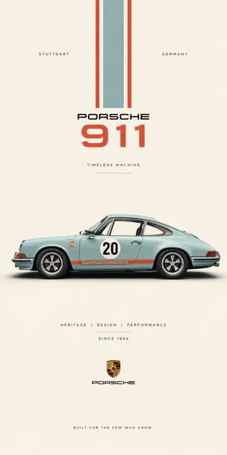 A timeless Porsche 911 classic blending heritage, elegance, and performance into one iconic masterpiece 🏁🚘✨🇩🇪 4K wallpaper for desktop and mobile - Pixbee