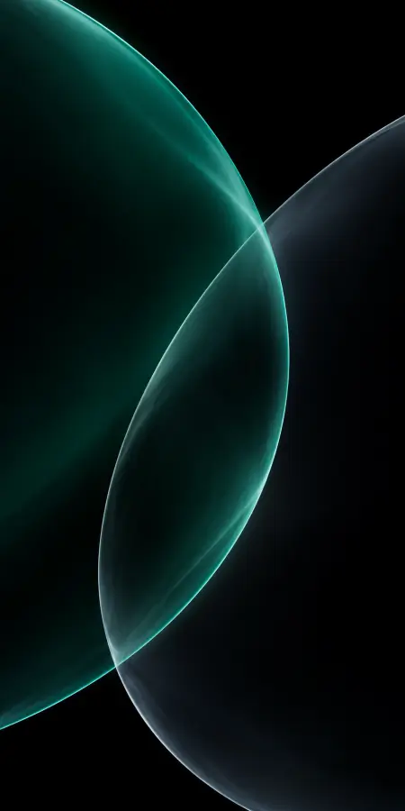 Abstract Emerald Waves Dark Glow Lines — iphone 18 pro max phone wallpaper