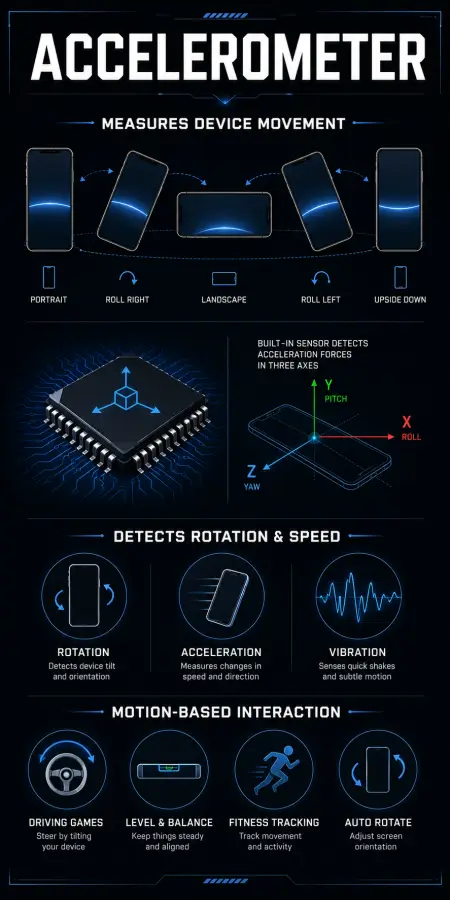 Accelerometer: Motion Detection & Orientation Sensor 4K wallpaper for desktop and mobile - Pixbee