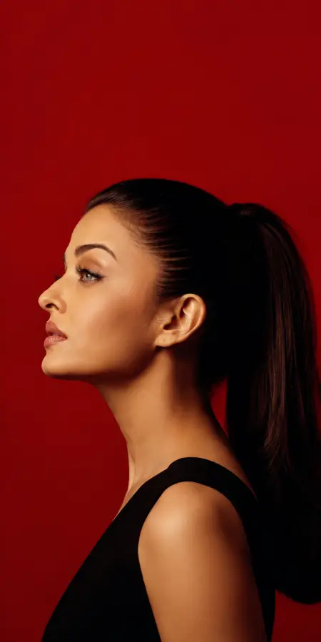 Aishwarya Rai Side Profile High Ponytail 4K wallpaper for desktop and mobile - Pixbee