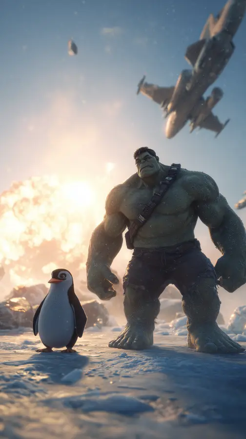 Arctic Smash Duo - Hulk 4K wallpaper for desktop and mobile - Pixbee