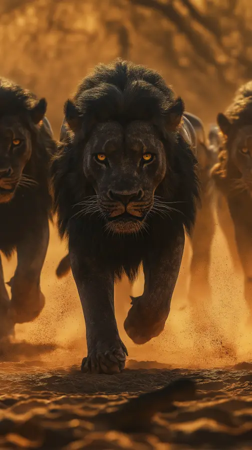 Black Lion 4K wallpaper for desktop and mobile - Pixbee