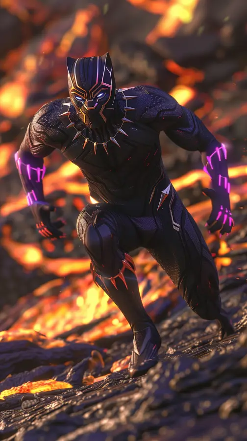 Black panther 4K wallpaper for desktop and mobile - Pixbee