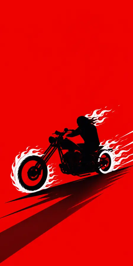 “Blaze Rider: Speed on Fire 🔥🏍️” - Marvel 4K wallpaper for desktop and mobile - Pixbee