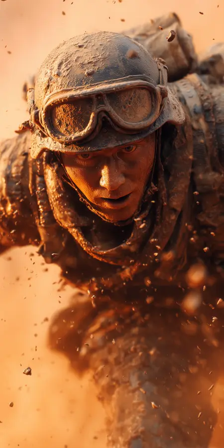 Blazing Battlefield Survival Run 4K wallpaper for desktop and mobile - Pixbee
