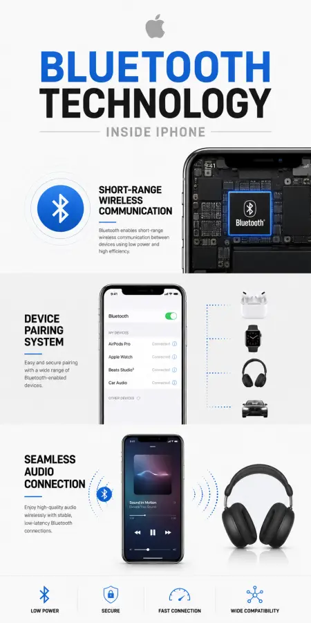 Bluetooth Technology: Wireless Device Communication System 4K wallpaper for desktop and mobile - Pixbee