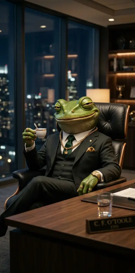 Boss Froggy 4K wallpaper for desktop and mobile - Pixbee
