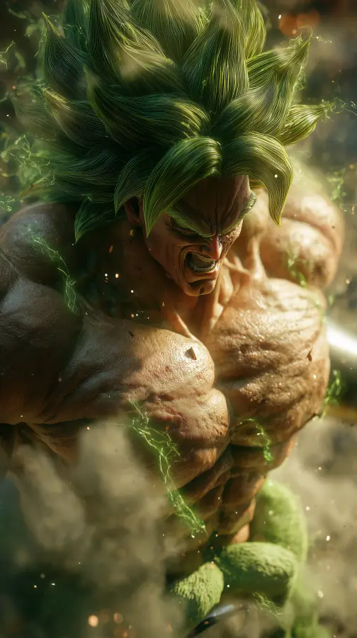 Broly — The Berserker of Limitless Power 4K wallpaper for desktop and mobile - Pixbee