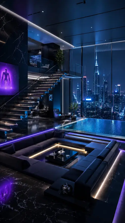 “Built different. Living futuristic while the city watches in silence.” 4K wallpaper for desktop and mobile - Pixbee