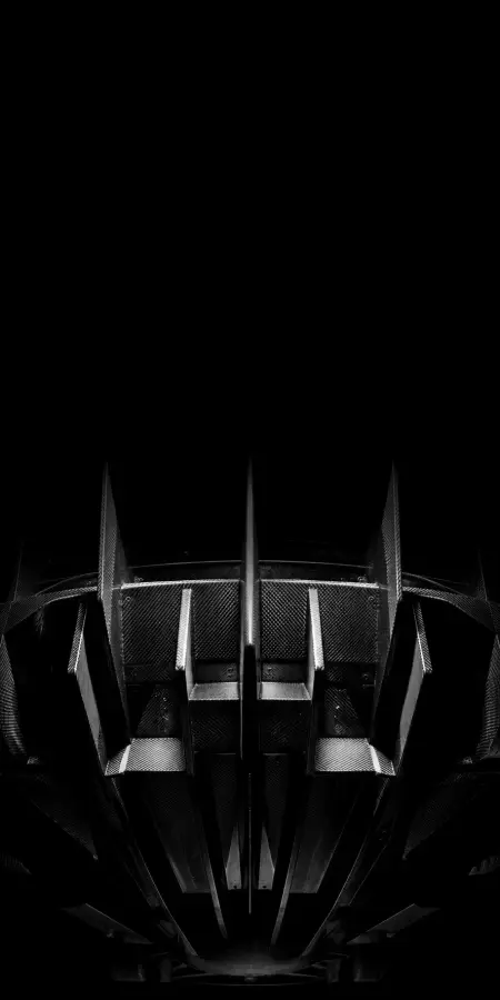 Carbon Fiber Rear Diffuser Dark — cars phone wallpaper
