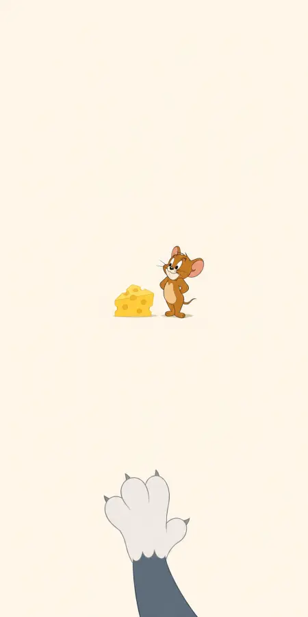 Cartoon Cat Paw Reaching For Jerry Mouse 4K wallpaper for desktop and mobile - Pixbee