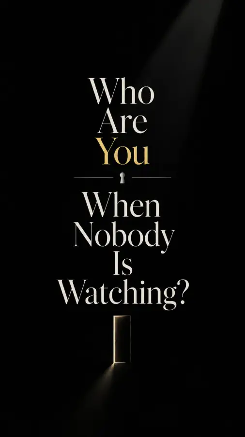 “Character appears when nobody’s watching.” 4K wallpaper for desktop and mobile - Pixbee