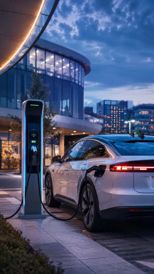 “Charging today, driving tomorrow.” 4K wallpaper for desktop and mobile - Pixbee