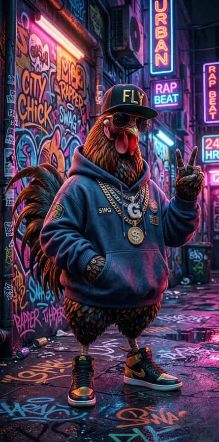 Chicken profile 4K wallpaper for desktop and mobile - Pixbee