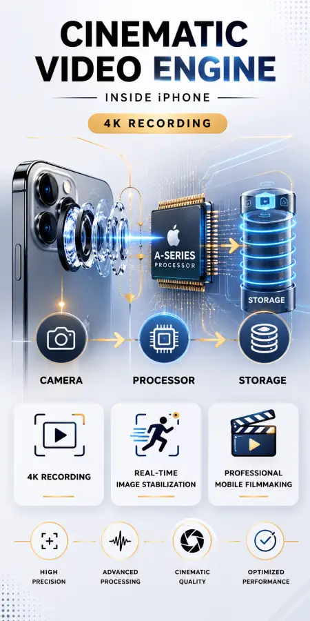 Cinematic Video Engine: Advanced 4K Mobile Video Processing 4K wallpaper for desktop and mobile - Pixbee