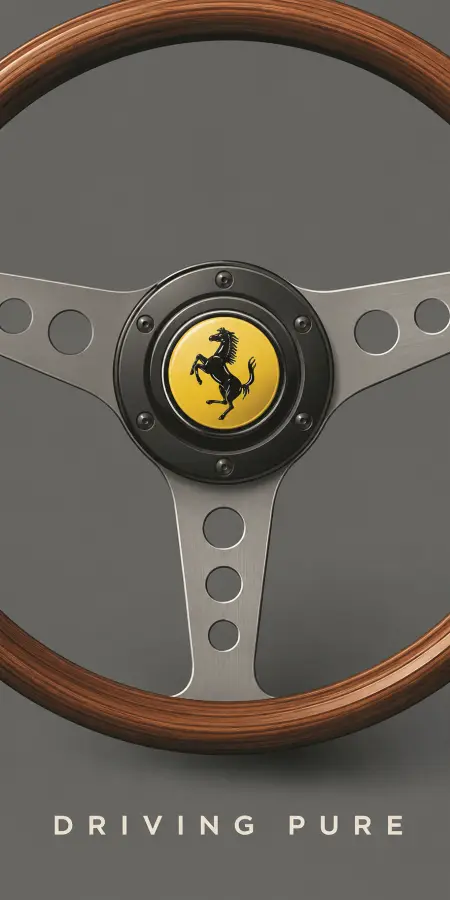 Classic Wooden Steering Wheel With Driving Pure Text 4K wallpaper for desktop and mobile - Pixbee