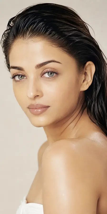 Close Up Aishwarya Rai Wet Hair 4K wallpaper for desktop and mobile - Pixbee