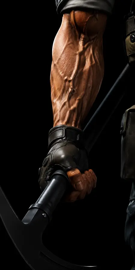 Close Up Of Vascular Muscular Arm 4K wallpaper for desktop and mobile - Pixbee
