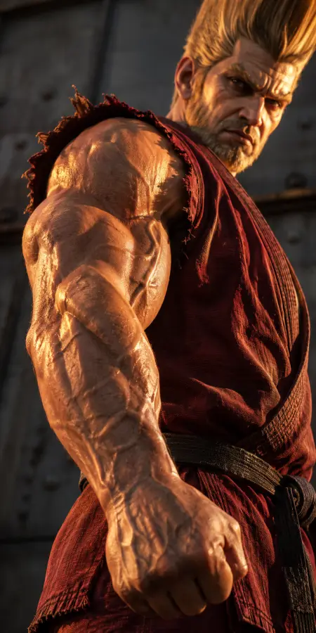 Close Up Portrait Of Powerful Paul Phoenix 4K wallpaper for desktop and mobile - Pixbee