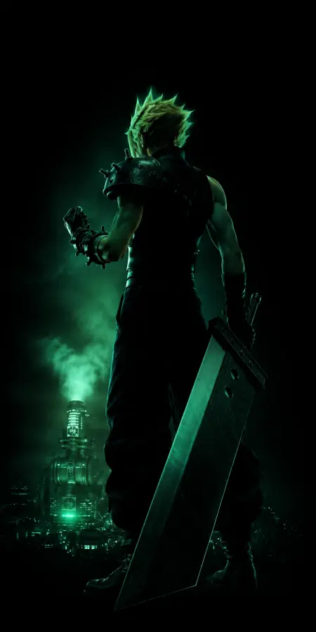 Cloud Strife Final Fantasy Midgar Reactor 4K wallpaper for desktop and mobile - Pixbee