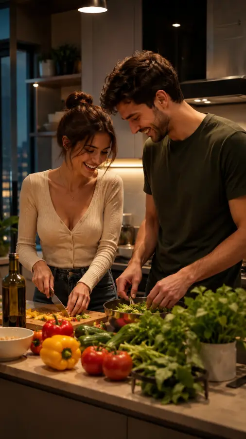 “Cooking together — the recipe for happy moments.” 4K wallpaper for desktop and mobile - Pixbee