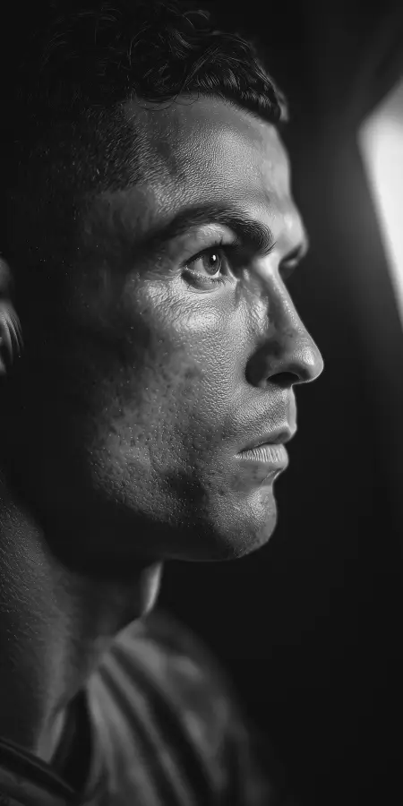 CR7 - Focused Warrior Silent Gaze 4K wallpaper for desktop and mobile - Pixbee