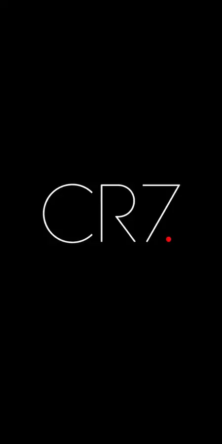 CR7 Minimalist Typography Black Wallpaper 4K wallpaper for desktop and mobile - Pixbee