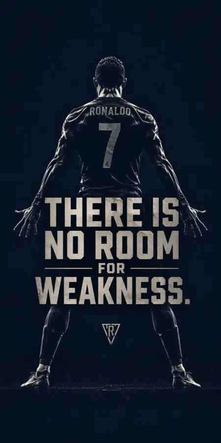 “CR7: Soccer Has No Space for Weakness ⚽🔥” 4K wallpaper for desktop and mobile - Pixbee