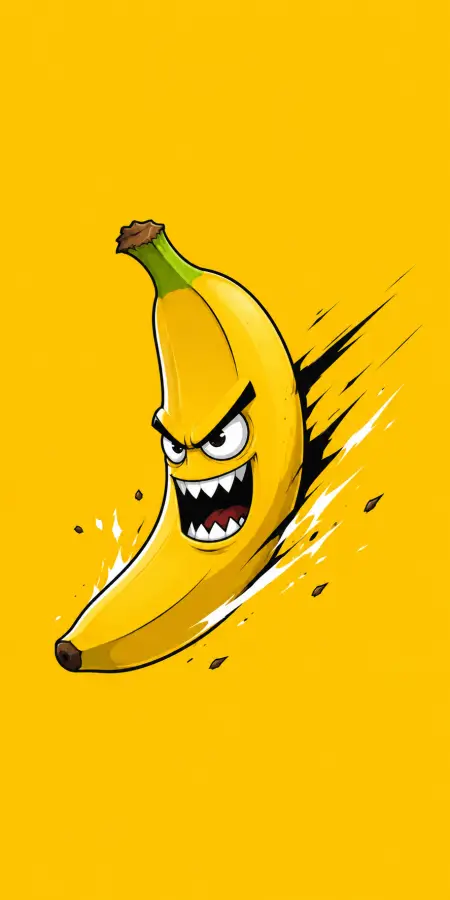 Crazy Banana Unleashed Fury 4K wallpaper for desktop and mobile - Pixbee