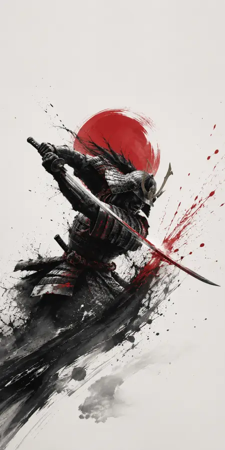 Crimson Blade Shadow Warrior 4K wallpaper for desktop and mobile - Pixbee