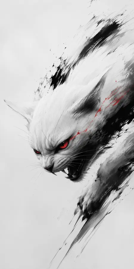 Crimson Eyes Silent Fury 4K wallpaper for desktop and mobile - Pixbee