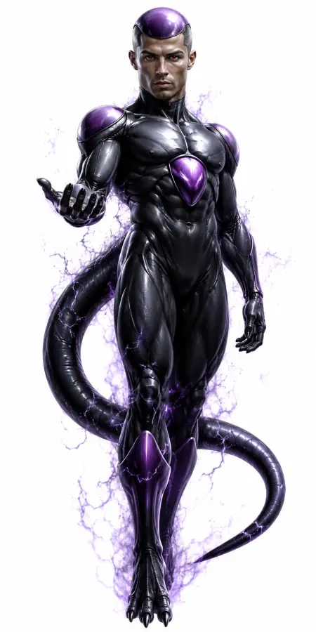 Cristiano Ronaldo As Black Frieza Mashup 4K wallpaper for desktop and mobile - Pixbee
