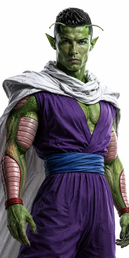 Cristiano Ronaldo As Piccolo Anime Art 4K wallpaper for desktop and mobile - Pixbee