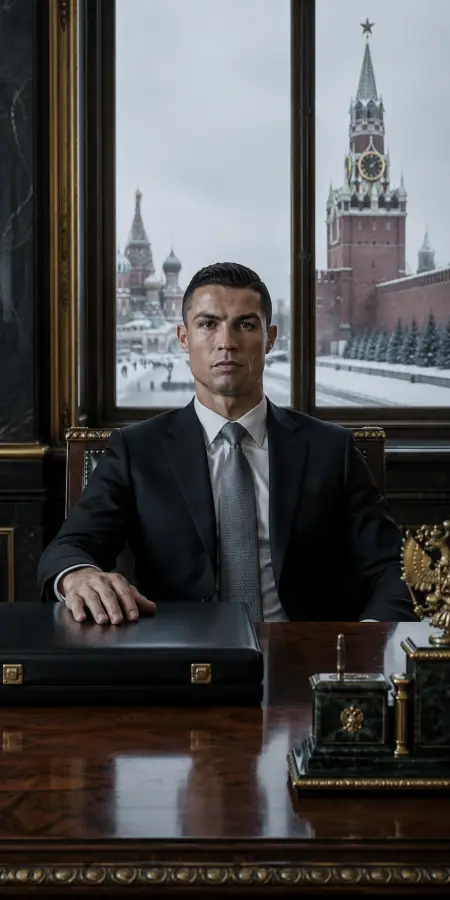 Cristiano Ronaldo as Russian Leader in Kremlin 4K wallpaper for desktop and mobile - Pixbee