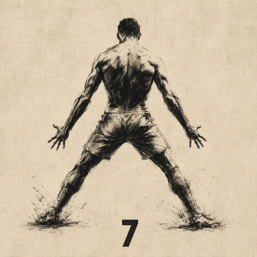 Cristiano Ronaldo Back Muscles Celebration Sketch — football desktop wallpaper