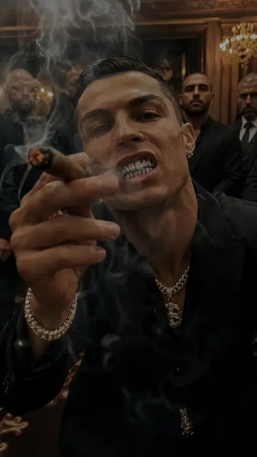 Cristiano Ronaldo Dark Boss Vibes 4K wallpaper for desktop and mobile - Pixbee