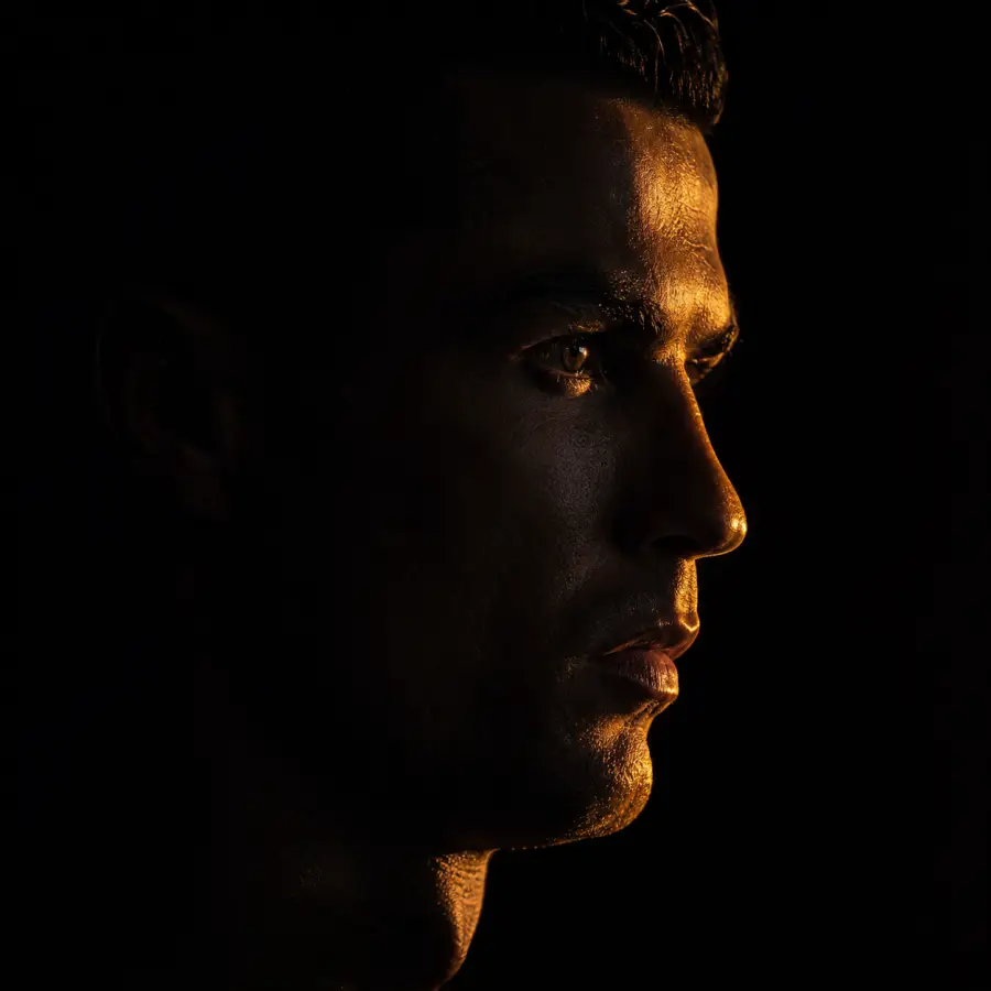 Cristiano Ronaldo Dark Gold Side Profile — football desktop wallpaper