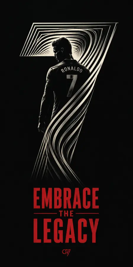 Cristiano Ronaldo Embrace The Legacy Poster 4K wallpaper for desktop and mobile - Pixbee