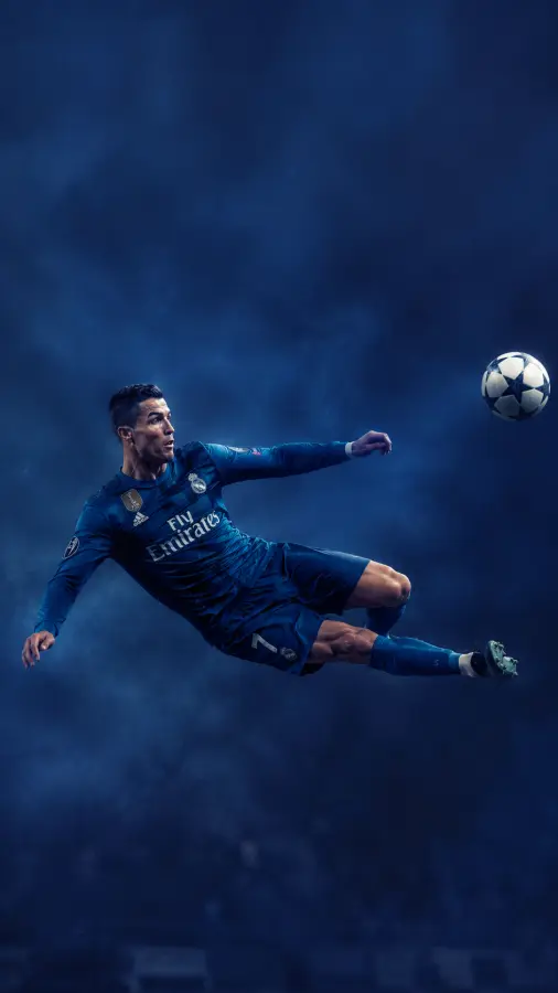 Cristiano Ronaldo — Flying Beyond Limits. 4K wallpaper for desktop and mobile - Pixbee