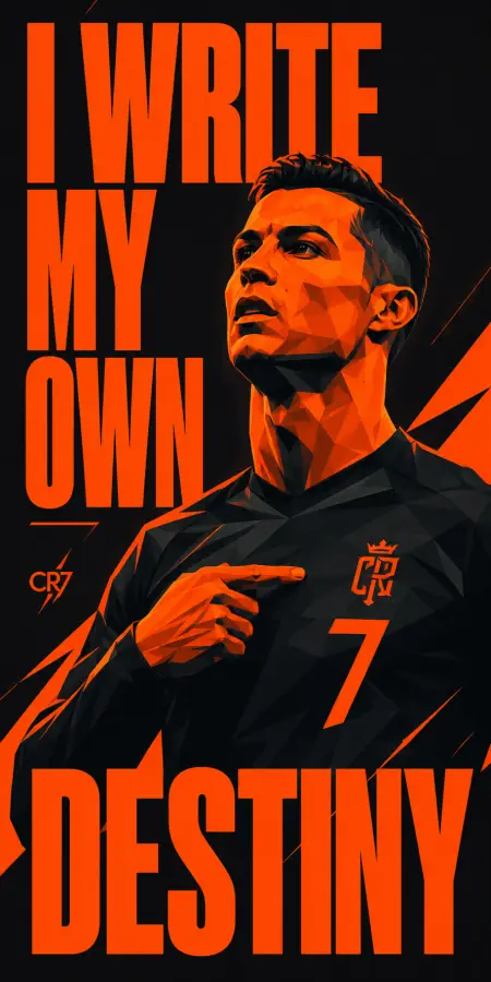 Cristiano Ronaldo Geometric Destiny Vector Art 4K wallpaper for desktop and mobile - Pixbee