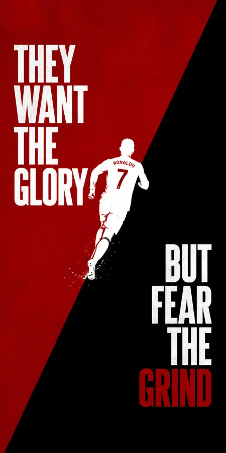 Cristiano Ronaldo Glory And Grind Poster 4K wallpaper for desktop and mobile - Pixbee