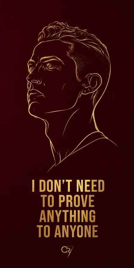Cristiano Ronaldo Gold Line Portrait Wallpaper 4K wallpaper for desktop and mobile - Pixbee