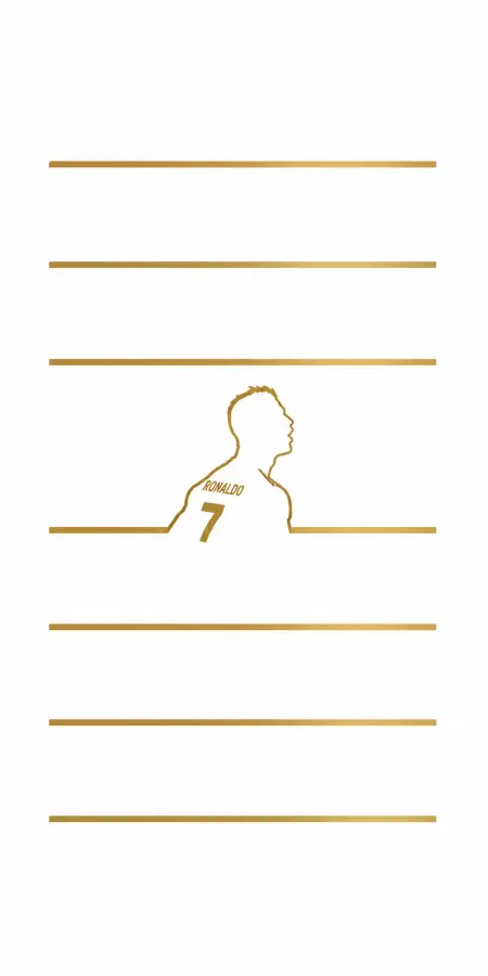 Cristiano Ronaldo Gold Lines Minimalist Art 4K wallpaper for desktop and mobile - Pixbee