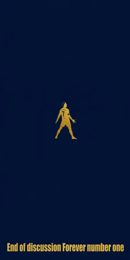 Cristiano Ronaldo Gold Silhouette Minimalist Poster 4K wallpaper for desktop and mobile - Pixbee