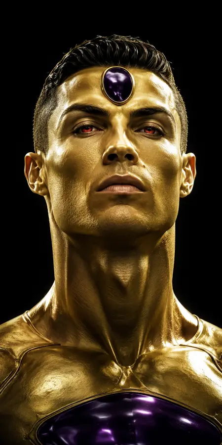 Cristiano Ronaldo Golden Frieza Hybrid Concept 4K wallpaper for desktop and mobile - Pixbee