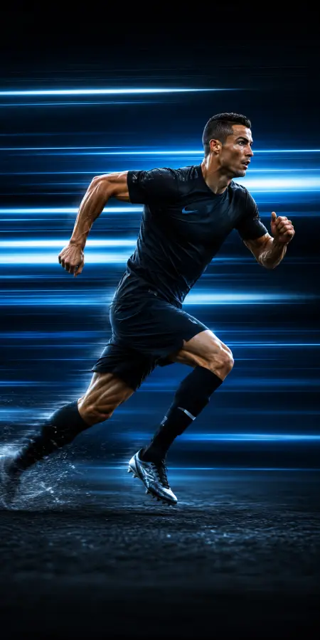 Cristiano Ronaldo High Speed Sprint Motion — iphone wallpapers phone wallpaper